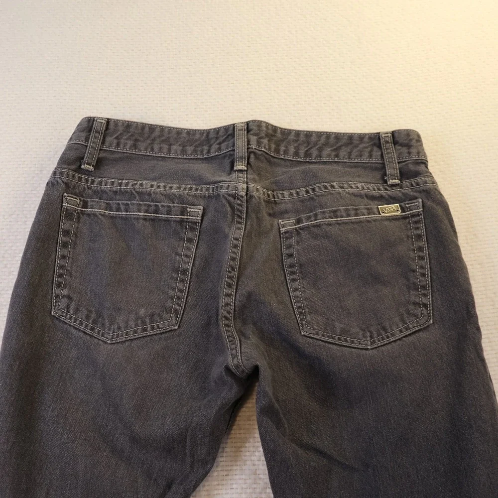Vans Mens 30x30 Denim Jeans Black Straight Leg JP4URAW Skateboarding Pants